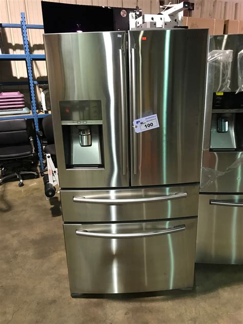 SAMSUNG RF24FSEDBSR STAINLESS 4 DOOR, FRENCH DOOR REFRIGERATOR WITH WATER & ICE MAKER - Able ...