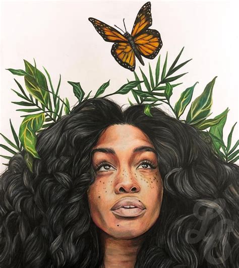 My colored pencil drawing of SZA : r/drawing