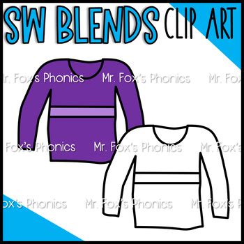 SW Blends Clip Art: Beginning Blends Clip Art by Mr Fox | TPT