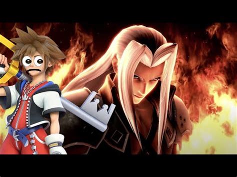 Kingdom Hearts 1 Sephiroth Boss Fight but in Smash Ultimate (w/ Spirits) - YouTube