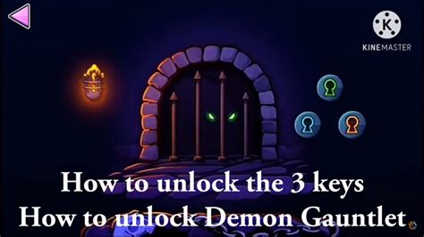 [GEOMETRY DASH] How to unlock Demon Gauntlet / How to unlock the 3 keys ...