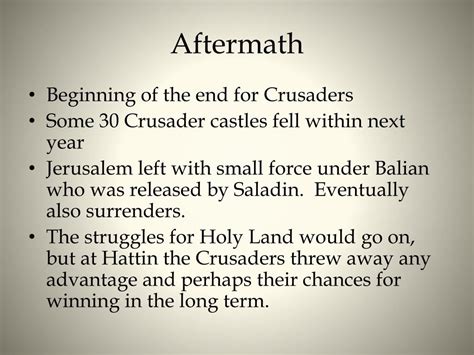 PPT - Crusades - Battle of Hattin 1187 PowerPoint Presentation, free ...