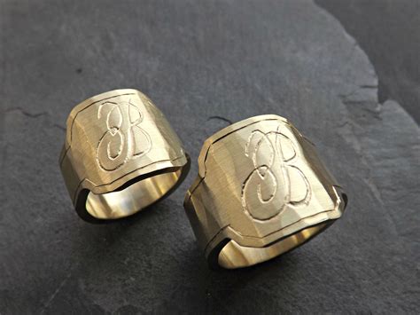 Monogram Signet Rings Men | IUCN Water