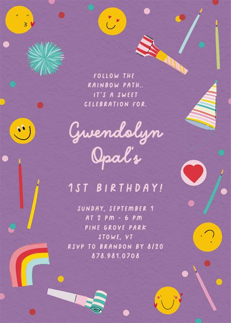 Candyland - Birthday Invitation Template (Free) | Greetings Island