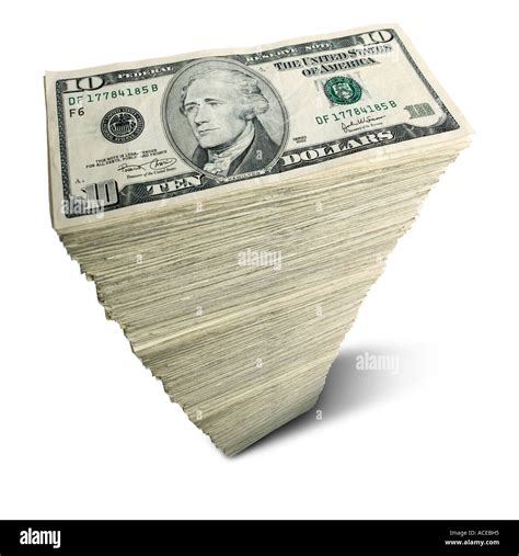 Stack of US 10 dollar bills Stock Photo - Alamy