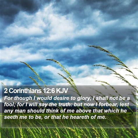 2 Corinthians 12:6 KJV Bible Verse Images