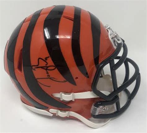 Joe Burrow Signed Bengals Speed Mini Helmet (Fanatics Hologram ...