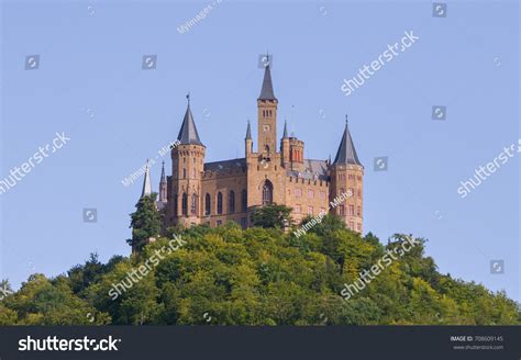 Aerial View Famous Hohenzollern Castle Ancestral Stock Photo 708609145 ...