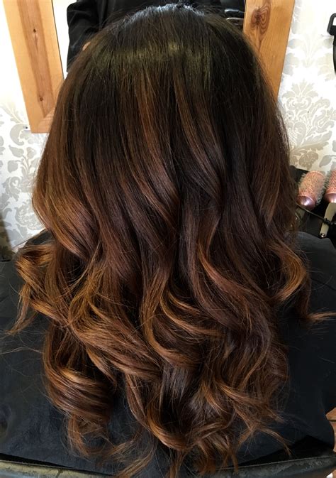 Dark chocolate and chestnut ombré | Light hair color, Hair color brown chestnut, Chestnut hair