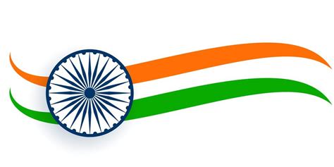 flag of india in wavy trocolor style - Download Free Vector Art, Stock ...