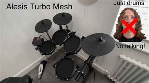 Alesis Turbo Mesh Kit, what does it sound like? Just Drums, No Talking! - YouTube