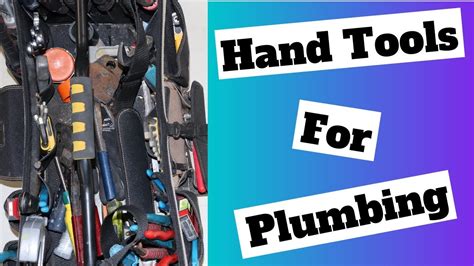 What Hand Tools TO Buy For Plumbing!! Plumbing Tool Reviews! - YouTube