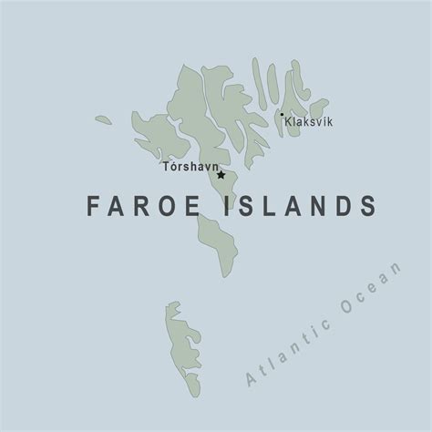 Map Faroe Islands Denmark - Share Map