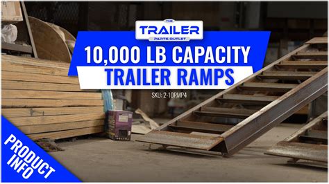 4" Channel Heavy Duty Steel Loading Ramps (10,000 lb Capacity) - Unpainted | Ramps | The Trailer ...