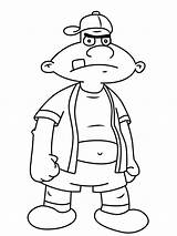 Hey Arnold coloring Pages sketch template