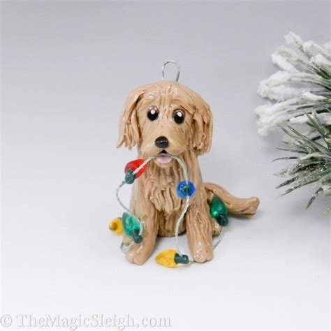 Golden Retriever Christmas Ornament Lights by TheMagicSleigh