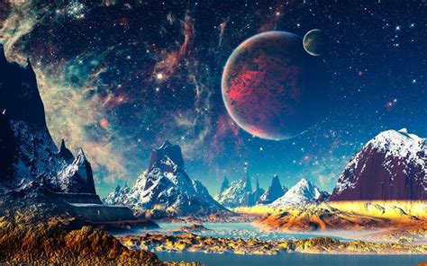 A Super Detailed Fantasy World 4K wallpaper | Planets wallpaper, Space ...