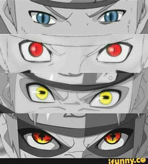 Uzumaki Naruto eyes, Nine Tail demon, Sage Mode, Nine Tails Sage Mode; Naruto | Naruto eyes ...