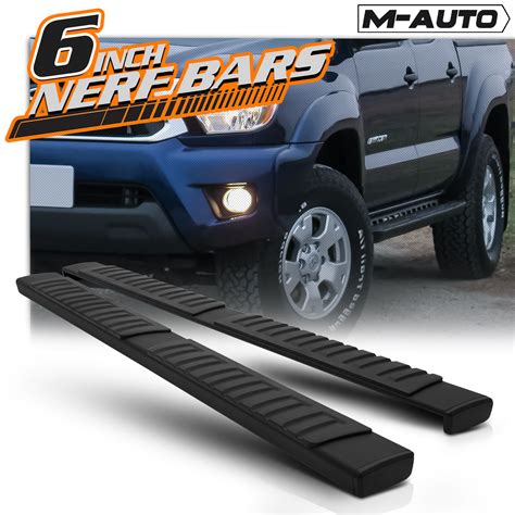 M-AUTO | M-AUTO® 6 In. Wide Stainless Steel Running Boards (Black)05-22 ...