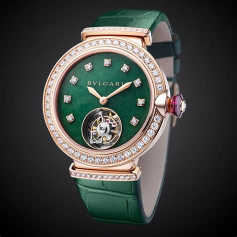 LVCEA tourbillon with a green jade dial | Watches women leather ...