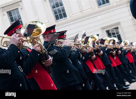 Marching military band Stock Photo - Alamy