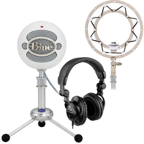 Blue Snowball USB Condenser Microphone with Accessory Pack and
