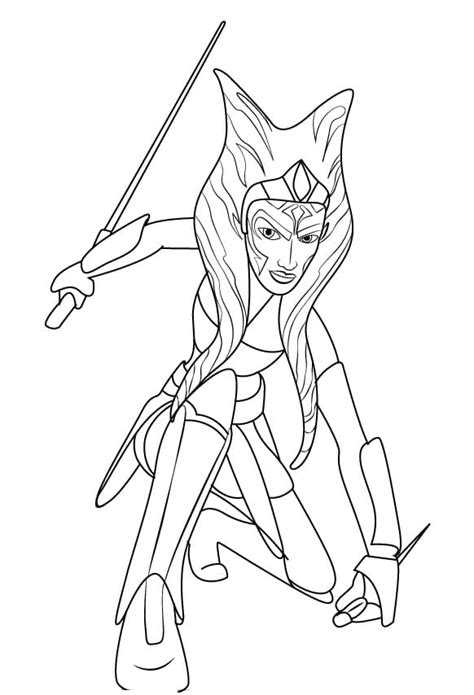 Free Printable Ahsoka Tano Coloring Page - Free Printable Coloring ...