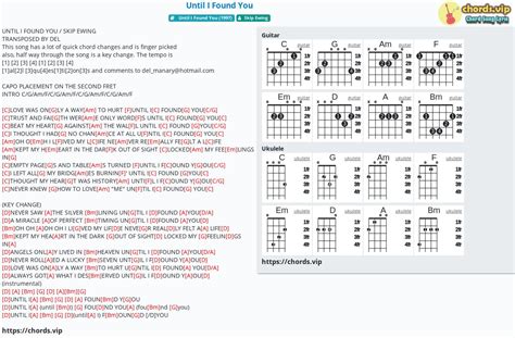 Chord: Until I Found You - tab, song lyric, sheet, guitar, ukulele | chords.vip