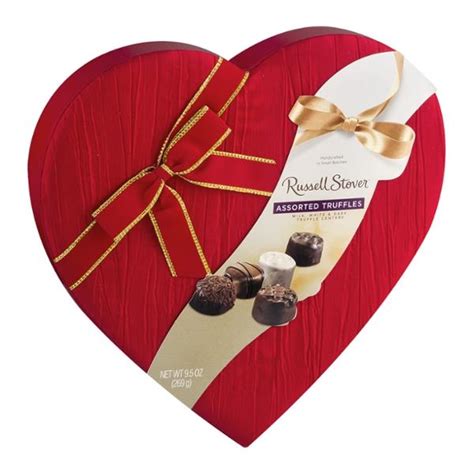 Russell Stover Assorted Truffles Fabric Red Heart Box | Hy-Vee Aisles Online Grocery Shopping