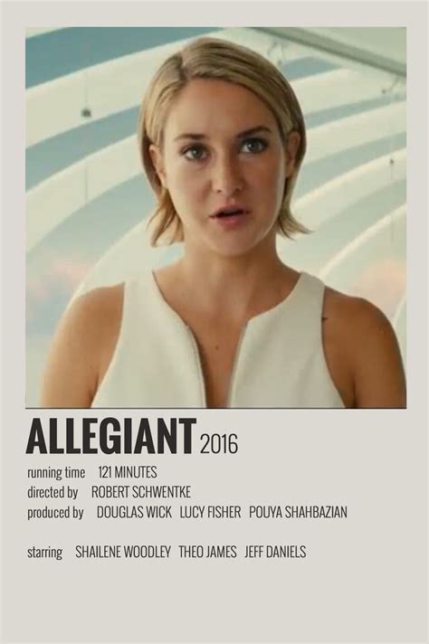 allegiant | Allegiant movie poster, Movie posters, Alternative movie posters