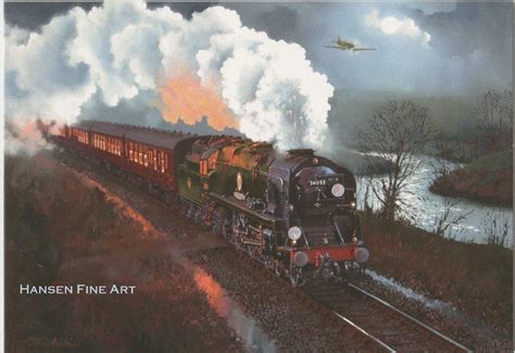 Sir Keith Park 34053 Southern BR Steam Train Blank Fathers Day Birthday ...