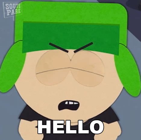 Hello Kyle Broflovski GIF - Hello Kyle broflovski South park World Privacy Tour - GIF हरू ...