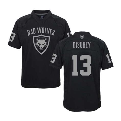 Black & Silver Football Jersey – Bad Wolves Store