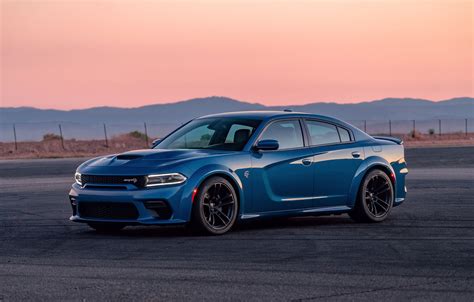 Wallpaper sunset, the evening, Dodge, Charger, Hellcat, SRT, Widebody ...