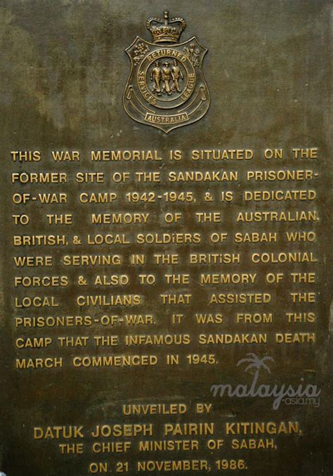 Sandakan War Memorial Park Sabah