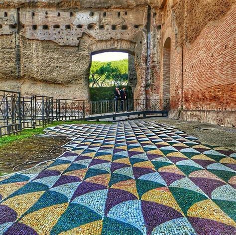 Baths of Caracalla, Rome. | Modern mosaics, Art world, Italian art