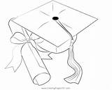 Graduation Coloring Pages Kitty Hello  sketch template