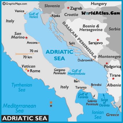 Map of Adriatic Sea - World Seas, Adriatic Sea Map Location Facts ...