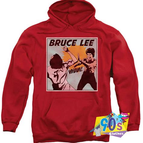 Vintage Bruce Lee Fighting Unisex Hoodie - 90sclothes.com