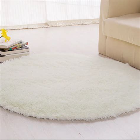 Large modern shaggy round rugs and carpets for living room bedroom ...