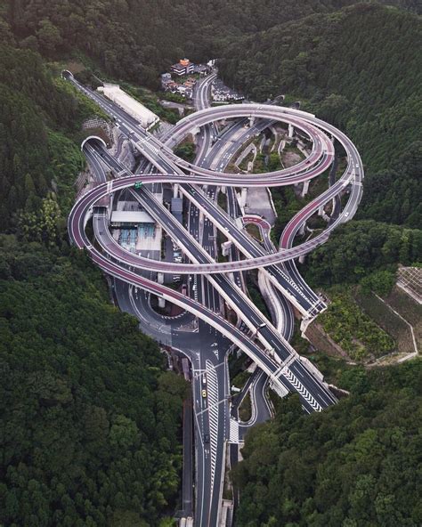 Highway interchange near Tokyo : r/pics