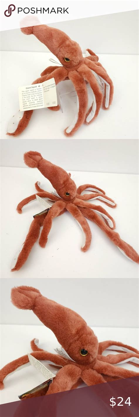 Small of The Wild Vintage 1997 Giant Squid Stuffed Animal Plush ...