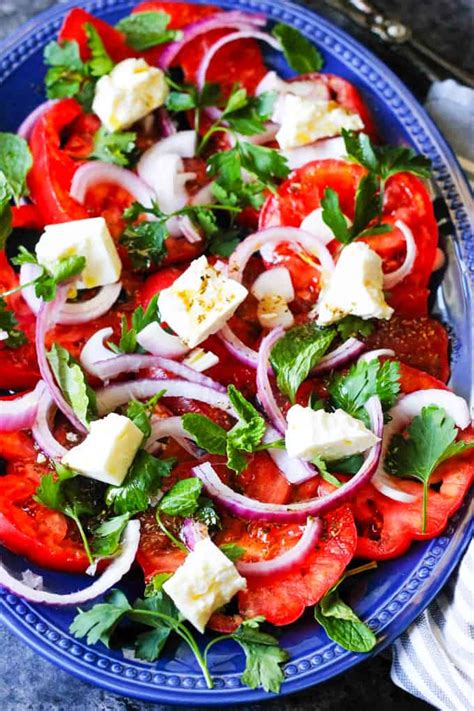 Tomato Feta Salad (Easy Mediterranean Side Dish) - Eating European