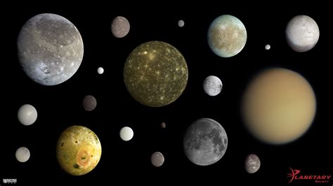 Scale comparisons of the solar system's major moons | The Planetary Society