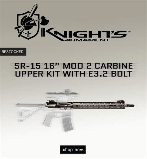 RESTOCK: KAC SR-15 16" MOD 2 CARBINE UPPER KIT WITH E3.2 BOLT