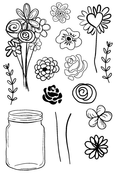 Simply Beautiful: Doodle Flowers