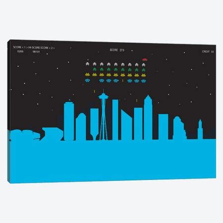 Seattle Skyline Canvas Print by WyattDesign | iCanvas