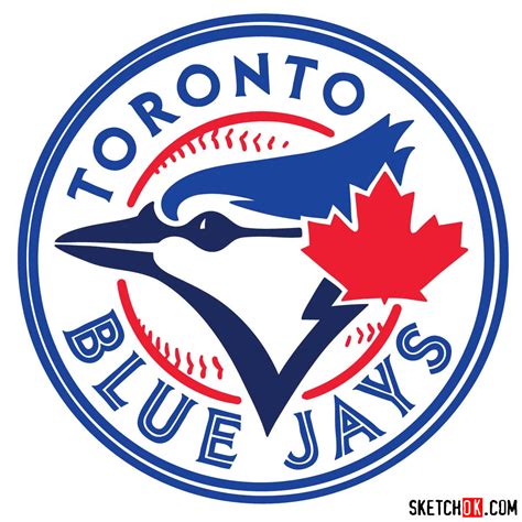 How to draw Toronto Blue Jays logo | MLB logos - Sketchok easy drawing ...