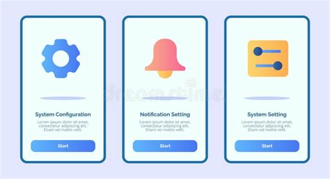 Ystem Configuration Notification Setting System Setting for Mobile Apps Template Banner Page UI ...