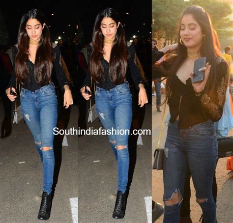 Jhanvi Kapoor's Stylish Look – South India Fashion